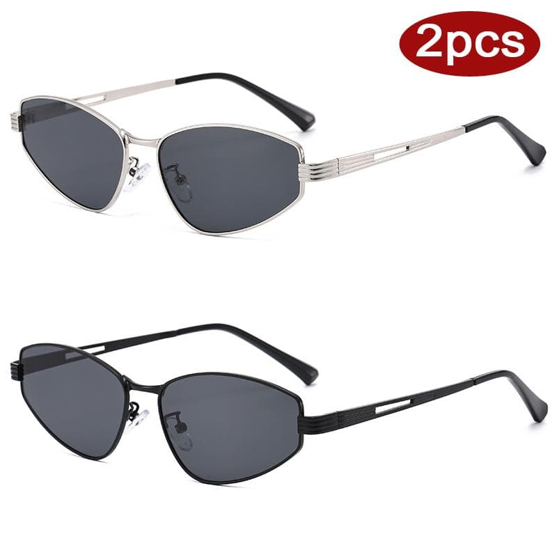1/2pcs Fashion Female Metal Square Sunglasses Small Frame Candy Sun Glasses Vintage Ladies Brand Designer Shades UV400