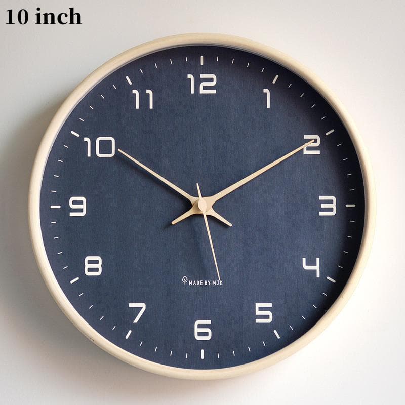 12/10 Inch Non-Ticking Wall Clock Silent Round Wall Clock Modern Decor Clock for Home/Office/School/Kitchen/Bedroom/Living Room