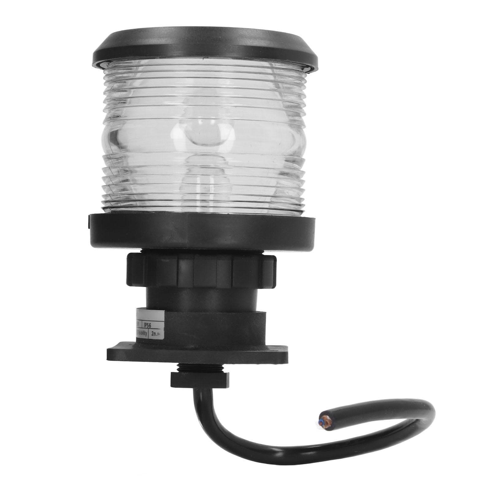 White LED Anchor Light All Round Navigation Lamp for Marine Boat IP56 Waterproof 2NM Visibility