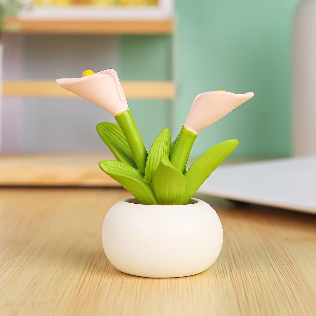 1pcs Cartoon Flower Pot Elf Car Interior Ornaments Mini Flower Pot Figurines Kawaii Micro Landscape Decor Plant Bonsai Potted