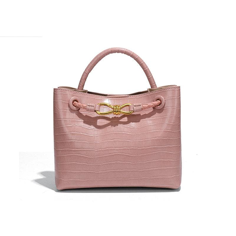 Stone-patterned Hand-held Women's High-end, Versatile Single-shoulder Crossbody Bag, Retro Casual Tote Bag