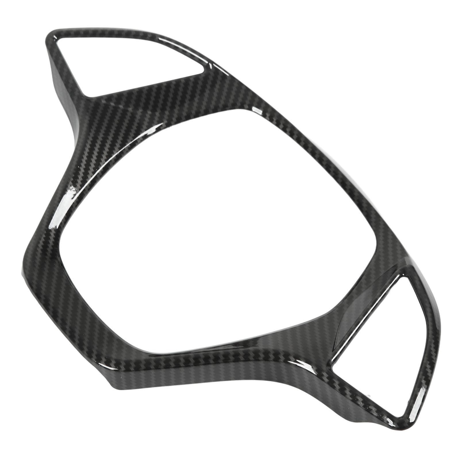 Steering Wheel Cover Frame Carbon Fiber Style Smooth Surface Comfortable Touch Replacement For