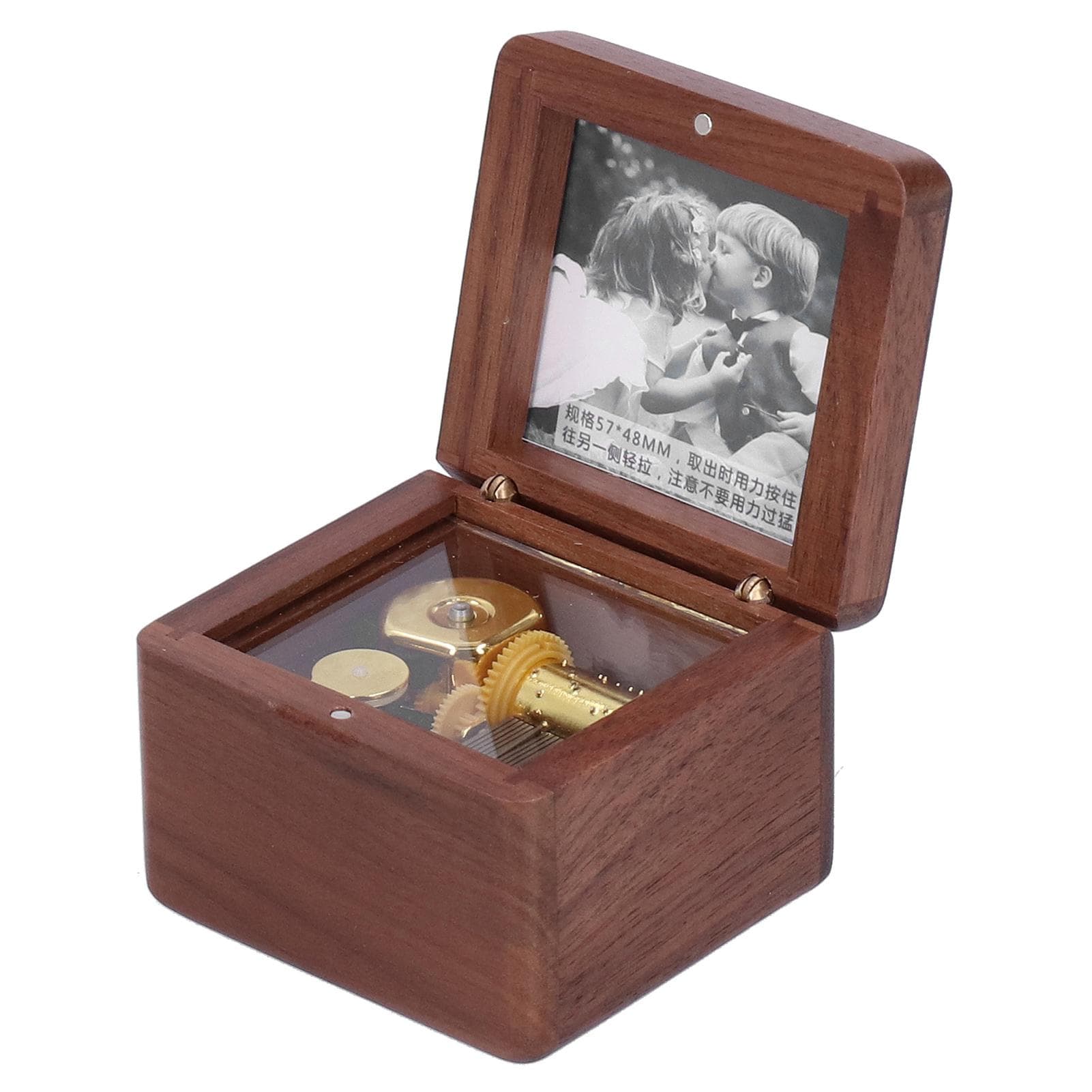 Novel Commemorative Photo Frame Music Box Retro Musical Box Valentine s Day Gift