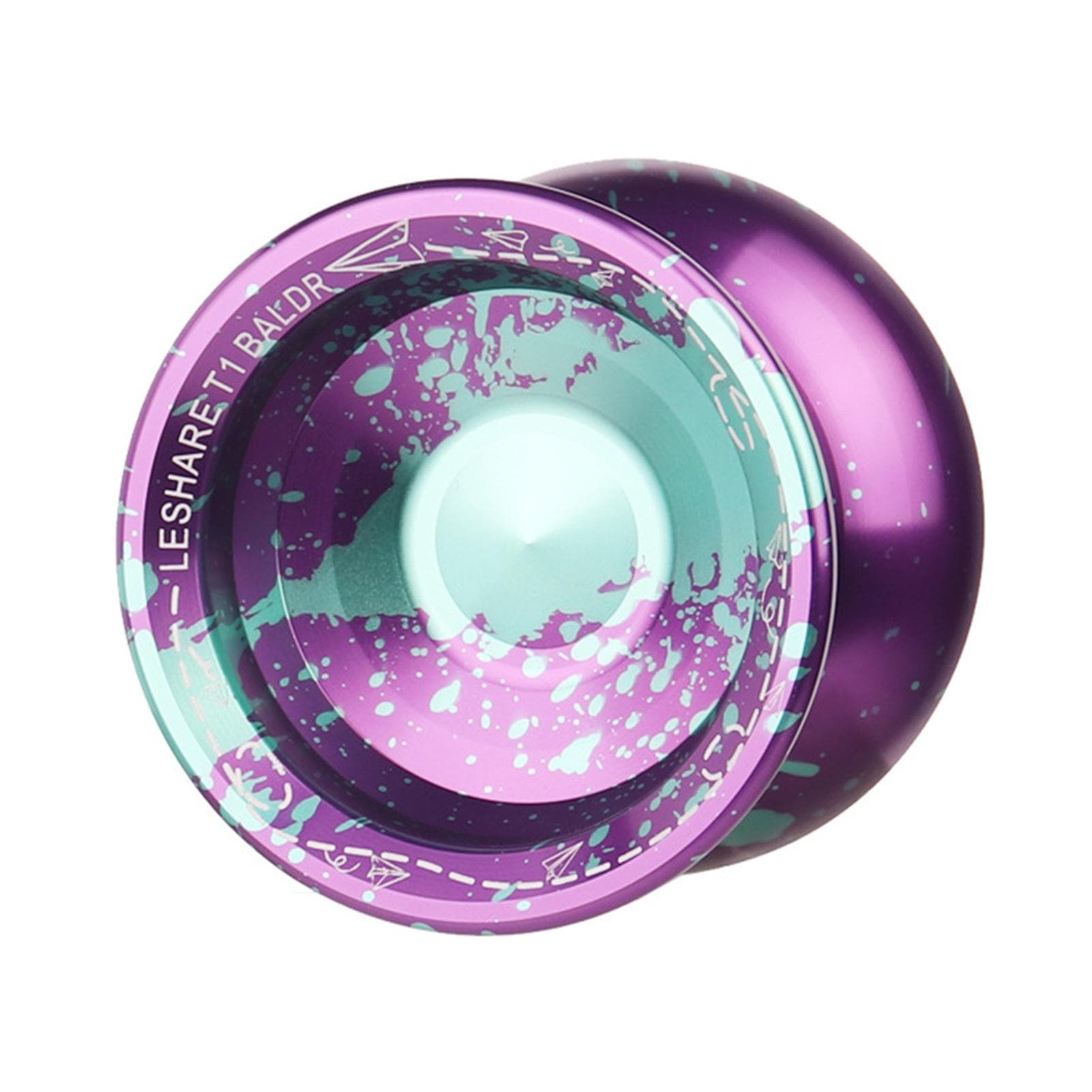Professional Unresponsive Yo Yo Aluminum Alloy Yo Yo Ball for Beginners Advanced Players purple