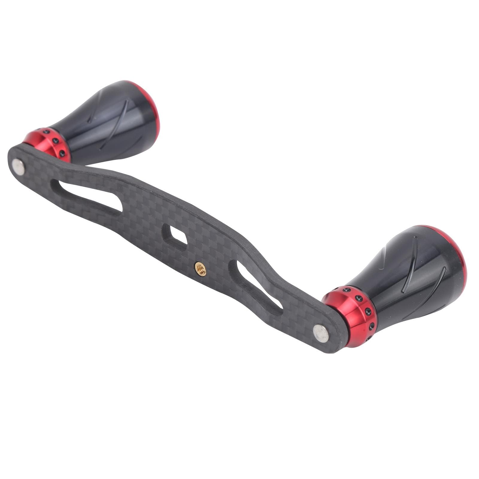 95MM Spinning Reel Rocking Handle Grip Left Right Fishing Wheel Knob ReplacementBlack Red