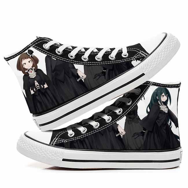 Anime My Hero Academia Cosplay Casual Graffiti High Help Canvas Shoes Cos Hip Hop Student Shoes 42