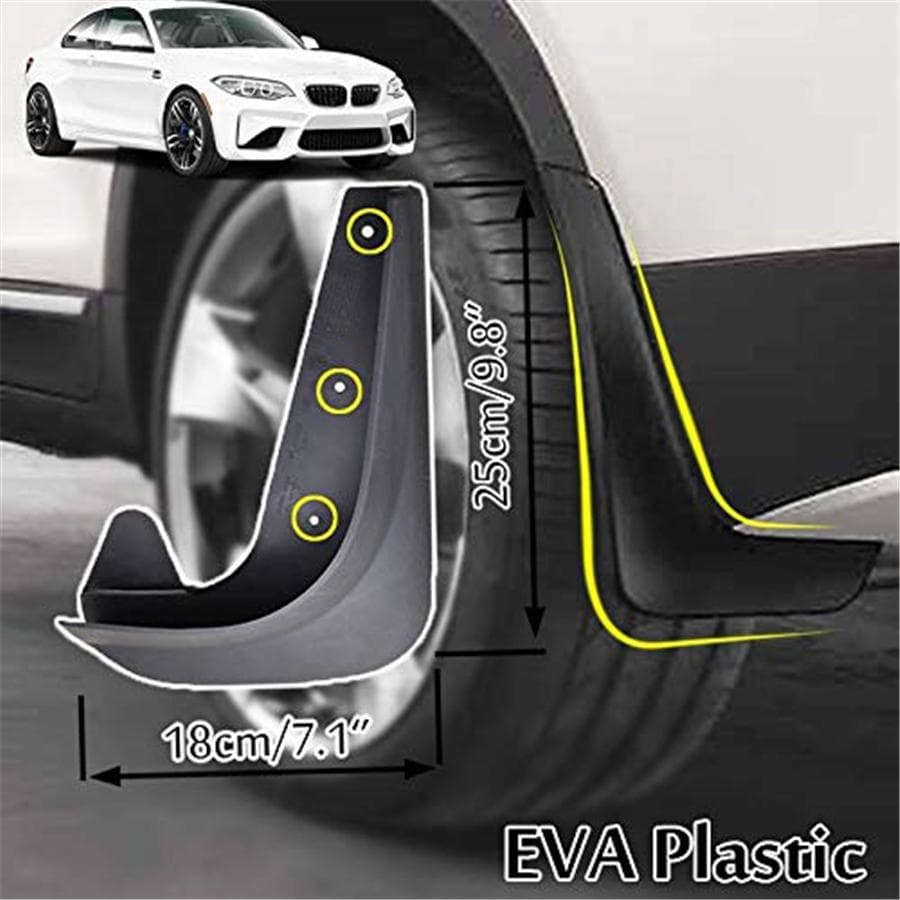 4 Pcs Car Mud Flaps Front Rear Splash Guards Mudflaps Mudgurads Fender For Cars