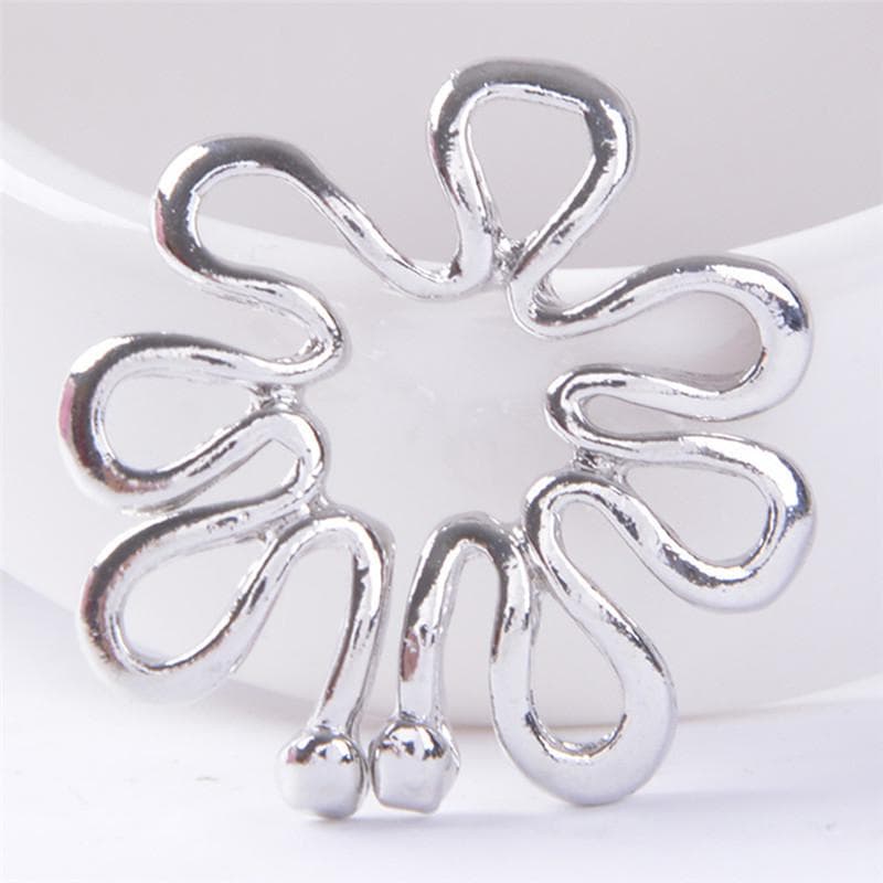 Adjustable Non Pierced Clip Nipple Ring Shield Cover Clamp Piercing Jewelry silver