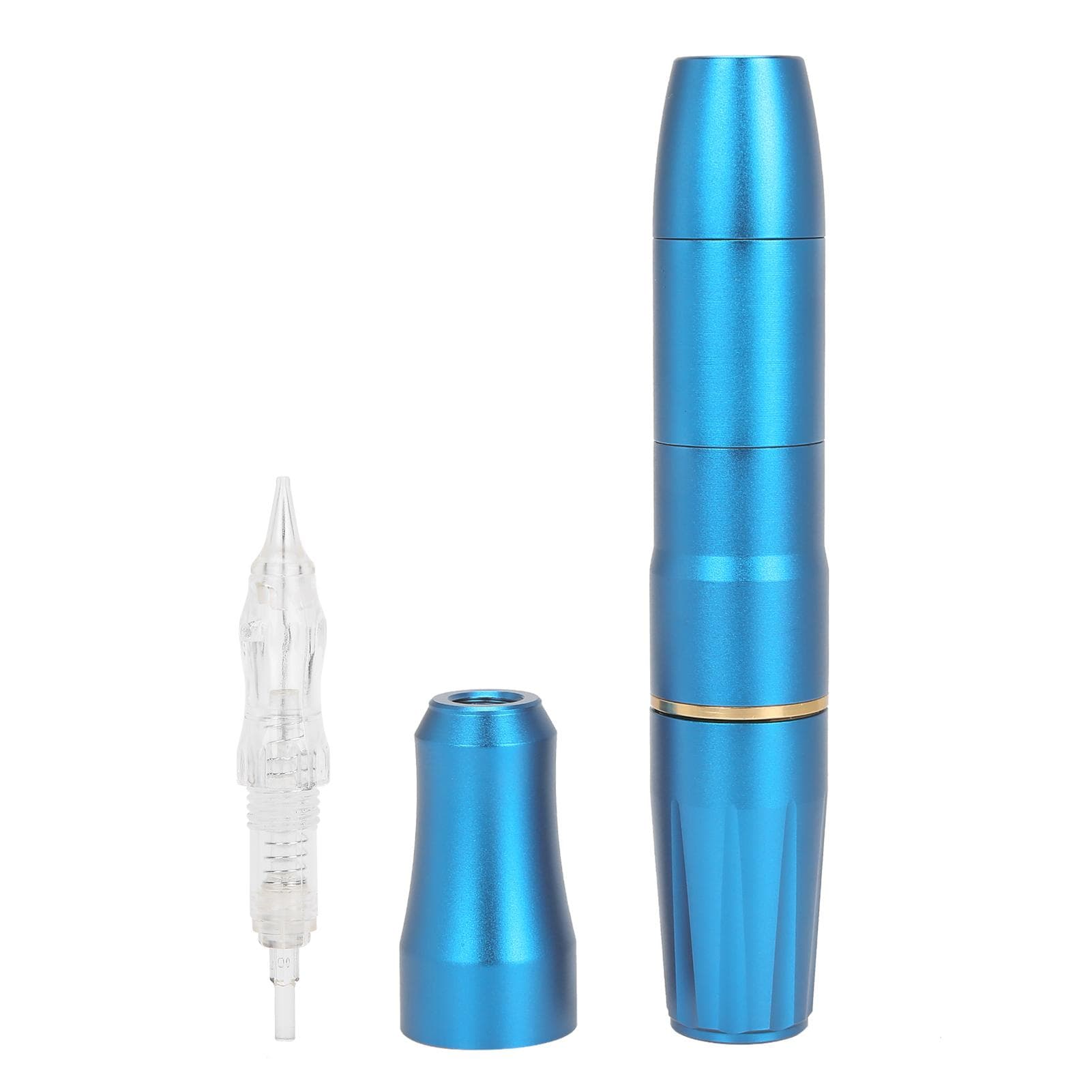 Tattoo Microblading Pen Detachable Pen Tip Liner Shader Tattoo Pen Machine DevicePink blue