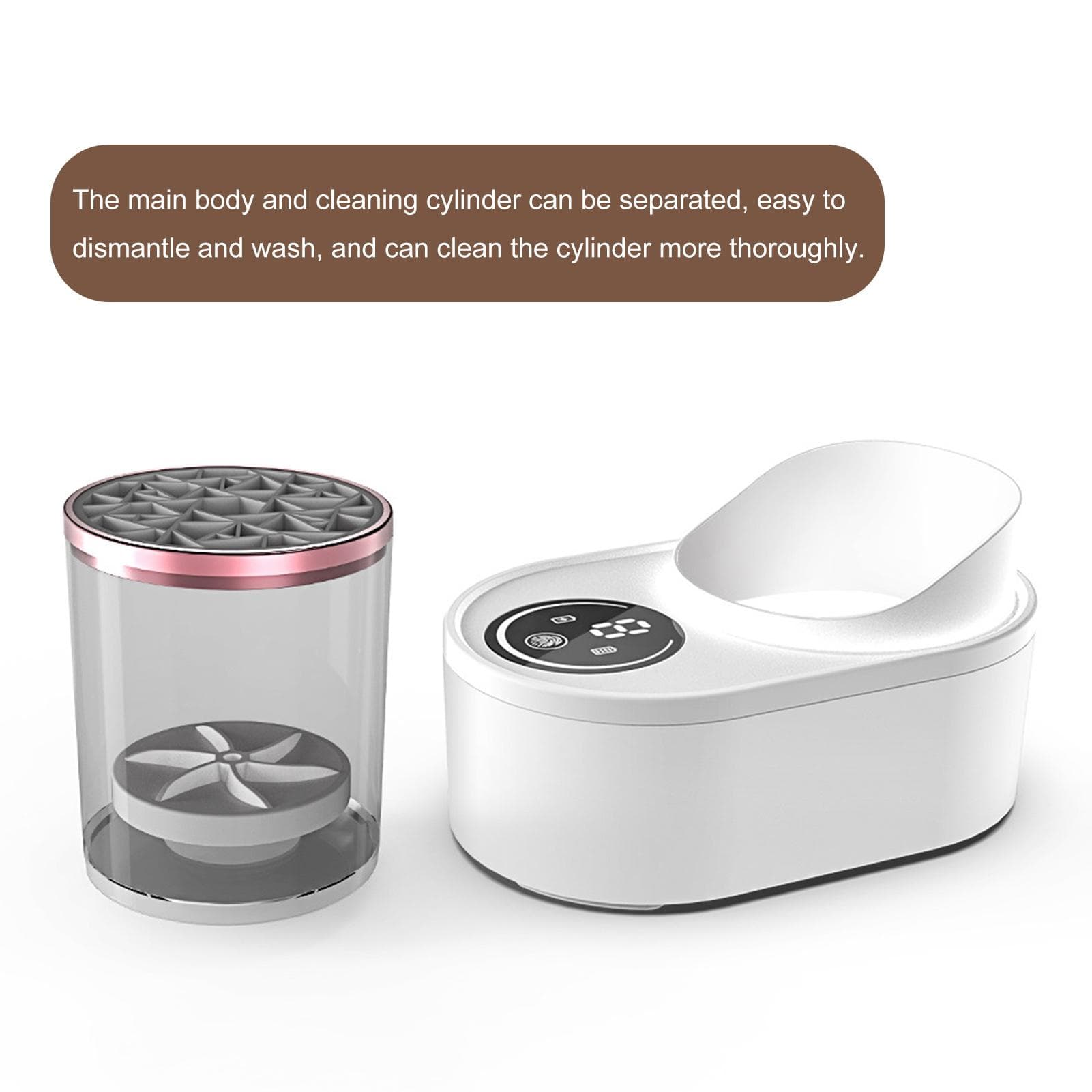 Electric Makeup Brush Cleaner Multi-function Makeup Brush Cleaner All-in-One Tool Cleaning Powder