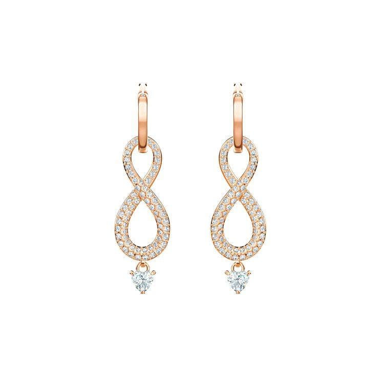Swarovski Infinity Love Pierced Earrings Women earrings Rose-Gold 5512625 Box (Random Color)