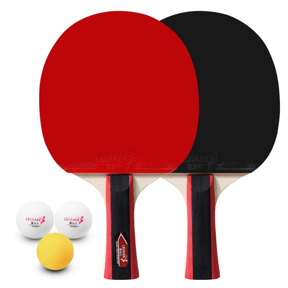Set da tennis da tavolo per 2 giocatori Set di 2 racchette da tennis da Long Handle