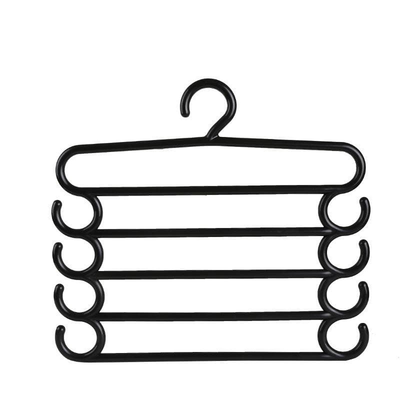 Clothes Hangers Trousers Hangers Holders Closet Storage Organizers Pants Towel Scarfs Racks Storage Organization black