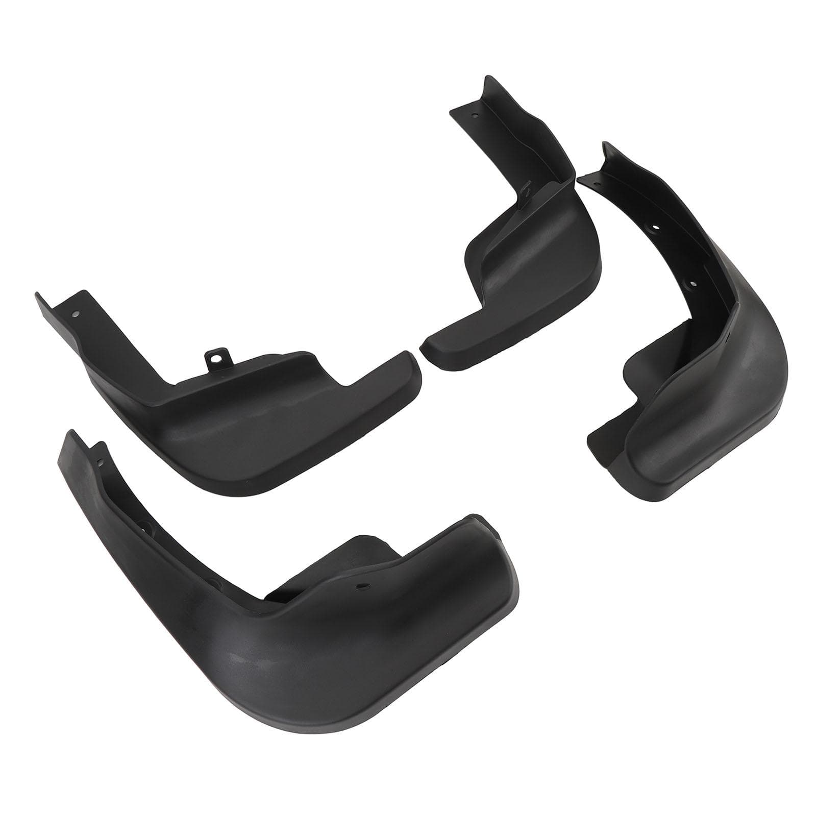 4pcs Car Mud Flaps Black Splash Proof Protective Impact Resistant Tire Protector Mudflaps for
