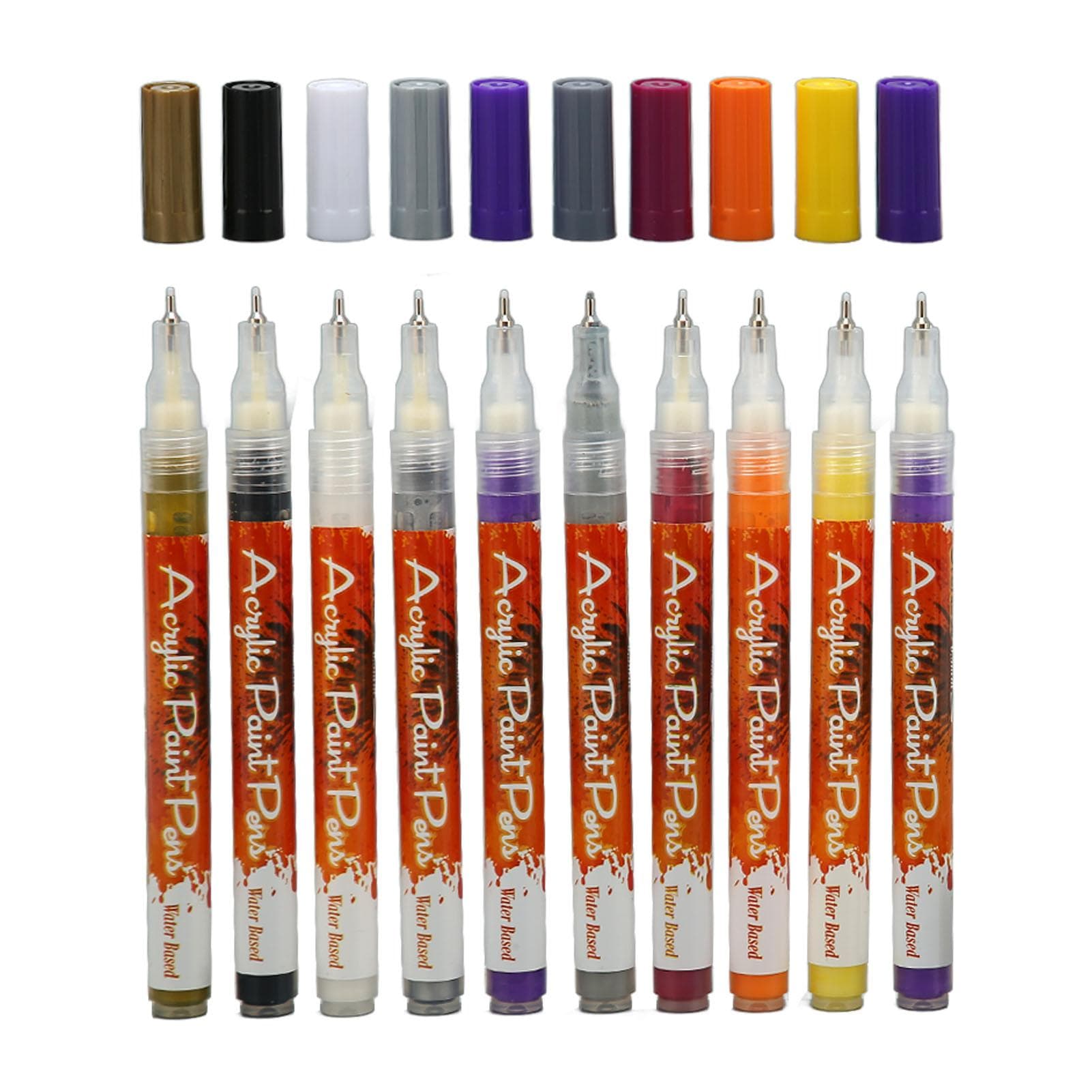10PCS Nail Art Pen Set Colorful ABS Housing Nail Point Painting Graffiti Dotting Pen for DIY