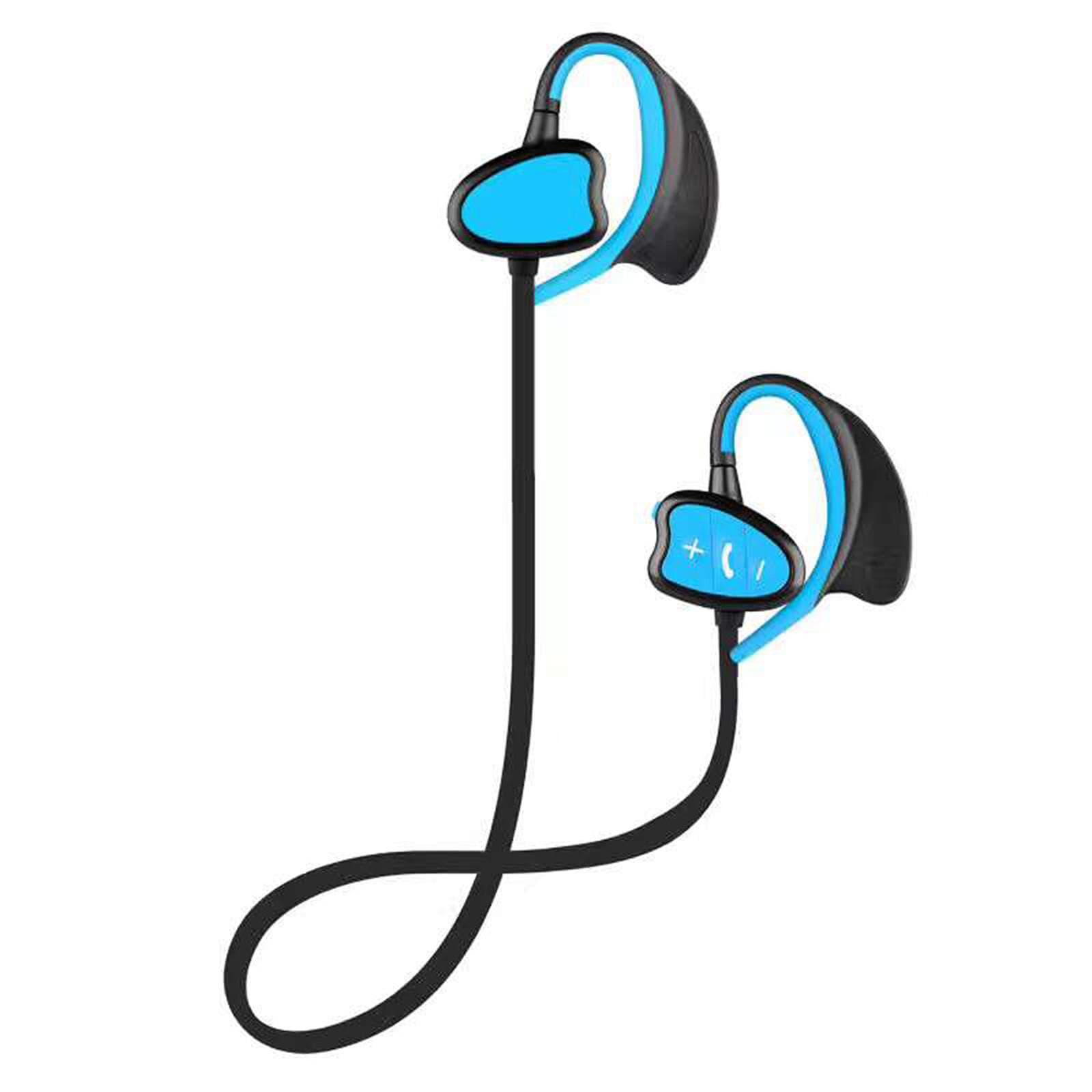 IPX8 Waterproof Bluetooth Headphones for Swimming CSR Wireless Stereo Headset with Microphone Bass blue