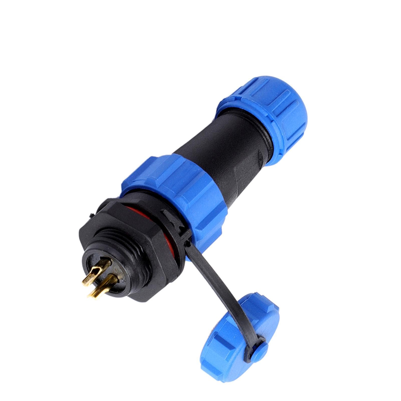 IP68 SP13 2Pin Waterproof Plastic Plug Socket Connector ( 2Pin)