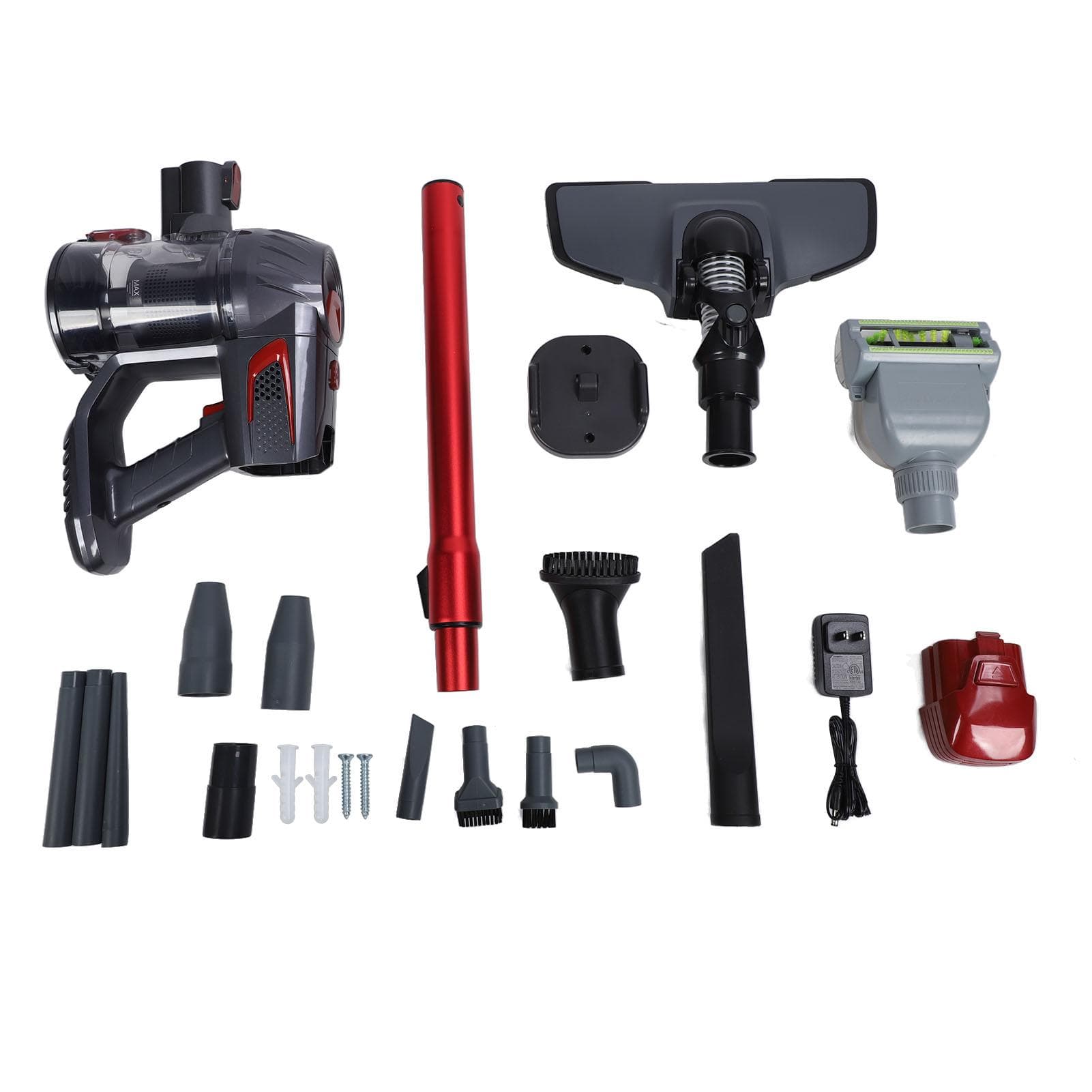 Stick Vacuum Cleaner 130W Strong Suction 2200mah Cordless Rechargeable Vacuum for Floor Carpet