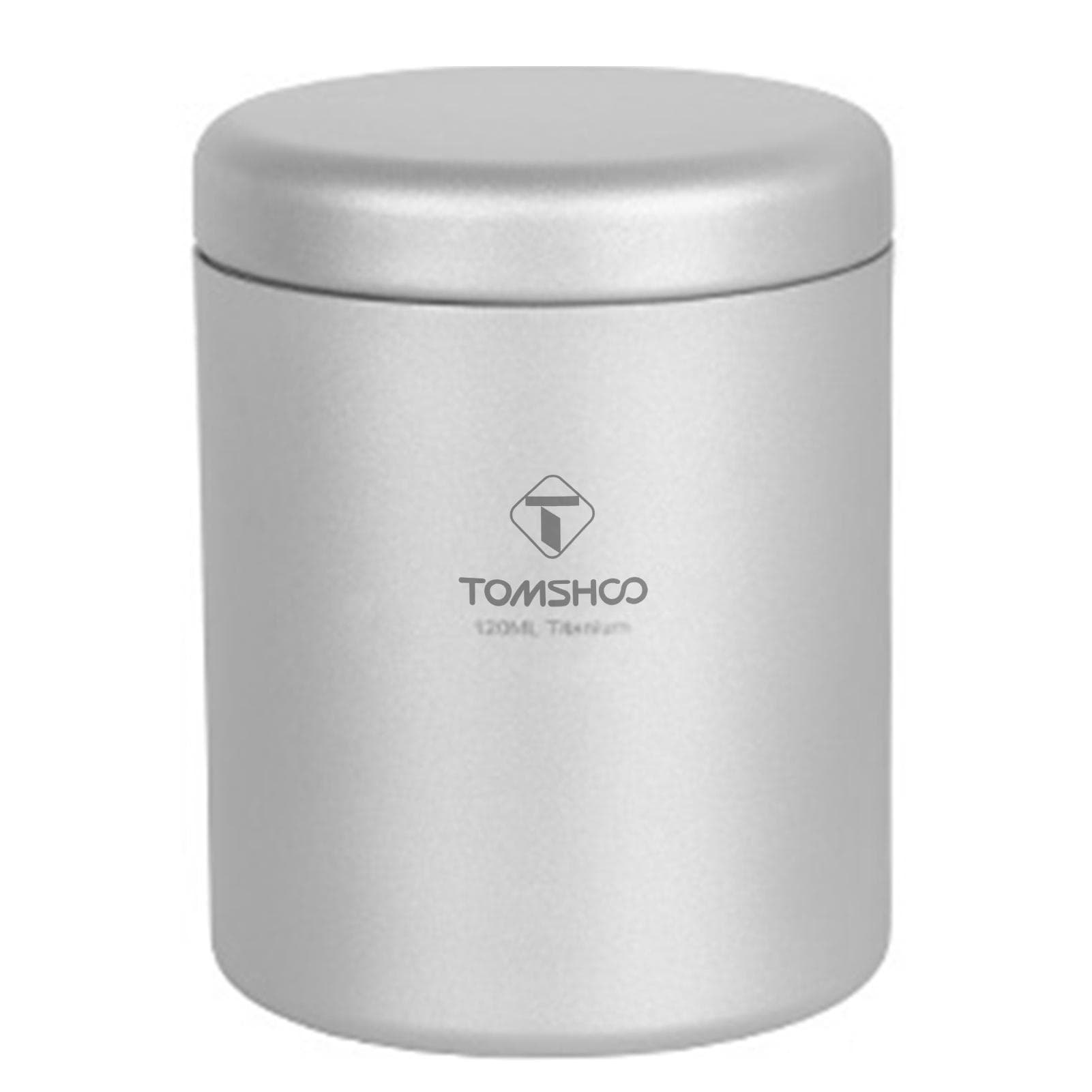 TOMSHOO Tea Tin Jar 35ml/80ml/120ml/200ml Lightweight Titanium Tea Storage Canister for Coffee