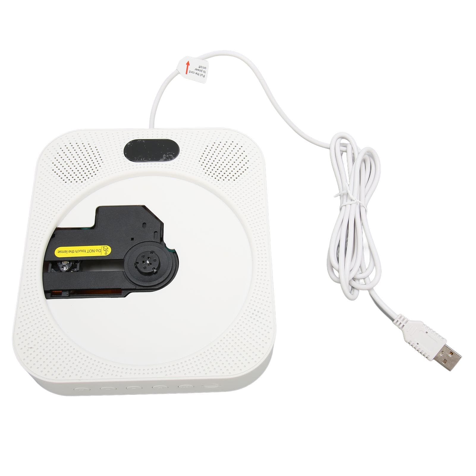 Wall CD Player with Bluetooth5.0 Dual HiFi Speaker FM Radio Wall Mounted Portable CD Player with US Plug