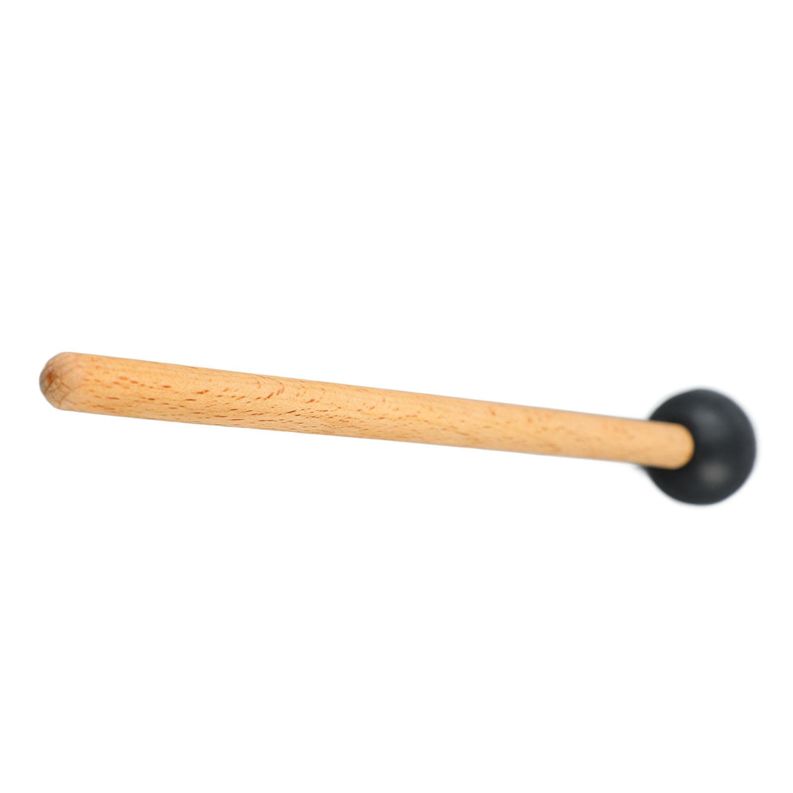 Drum Mallet Antislip Bass Drum Percussion Stick Hammer Wooden Musical Drumstick with Soft Felt black