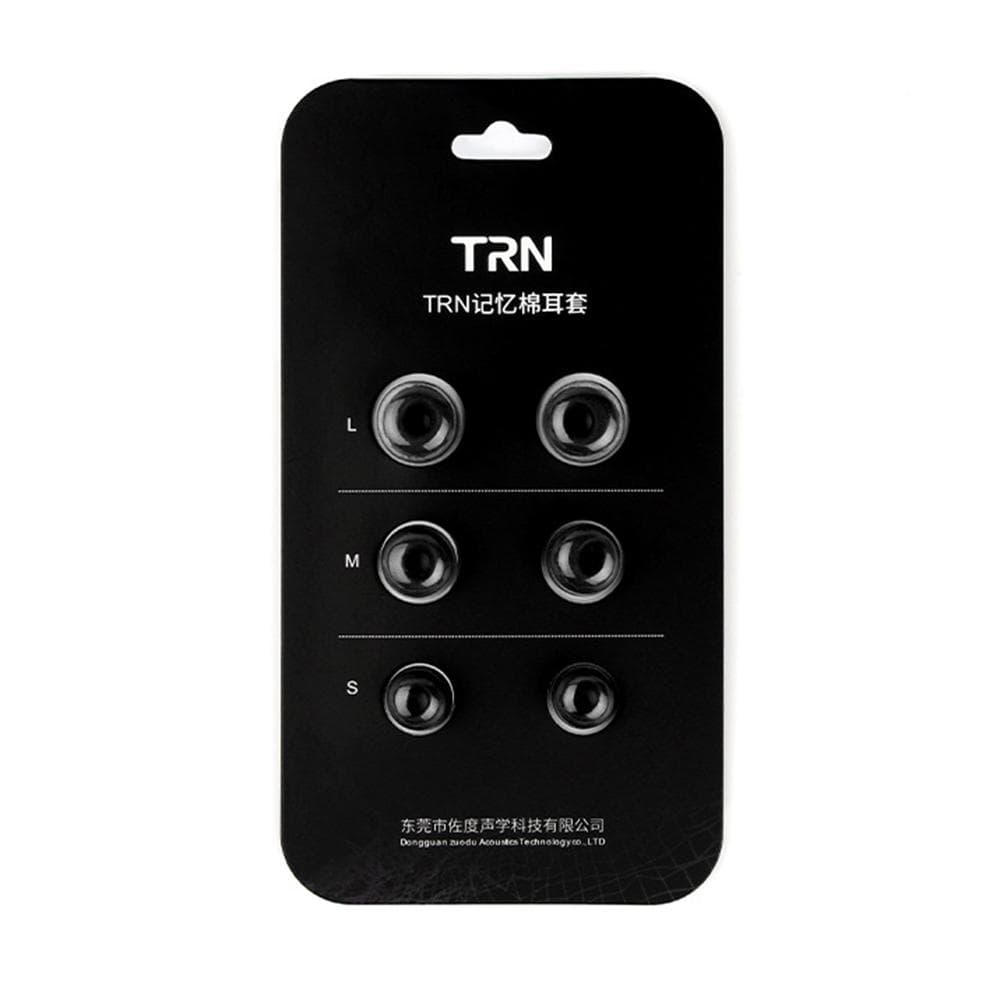 6pcs Memory Foam Ear Tips Headphone Sponge Earbuds Noise Isolation Ear Cushions Cap for In-ear black