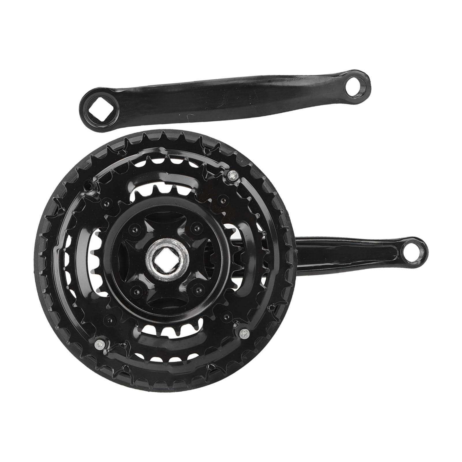 High Carbon Steel Crankset Crank 243442T with Chains Cover for Variable Speed Mountain Bike Road