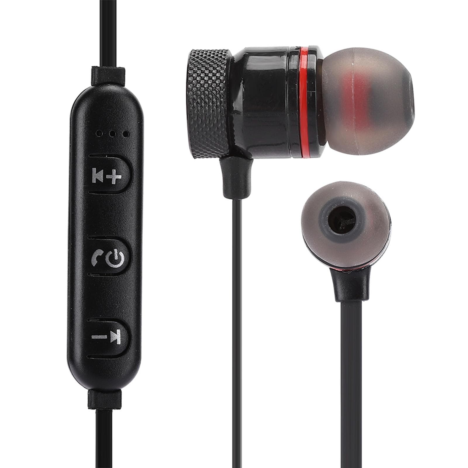 Wireless Bluetooth Sports Earphone InEar Noise Reduction Headphone Headset(rouge ) black