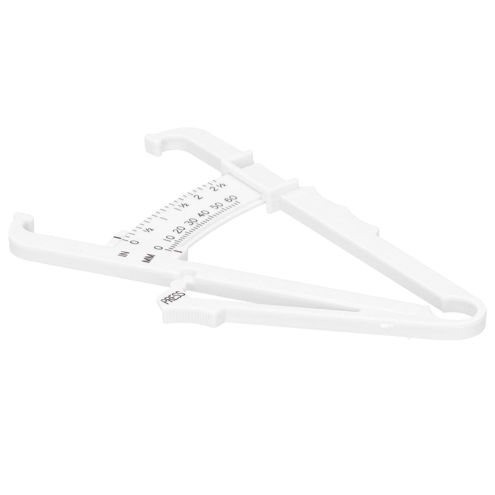 Plastic Body Fat Caliper Handheld Unisex Body Fat Measurement Device Skinfold Caliper