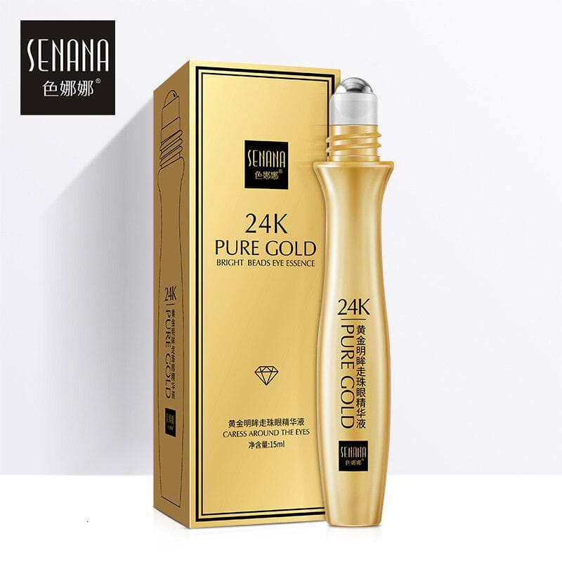 SENANA Whitening Bright Eyes Roll-on Serum Remove Puffiness Dark Circles Eye Fine Lines Anti-Aging Moisturizing Firming Eye Care 15ml