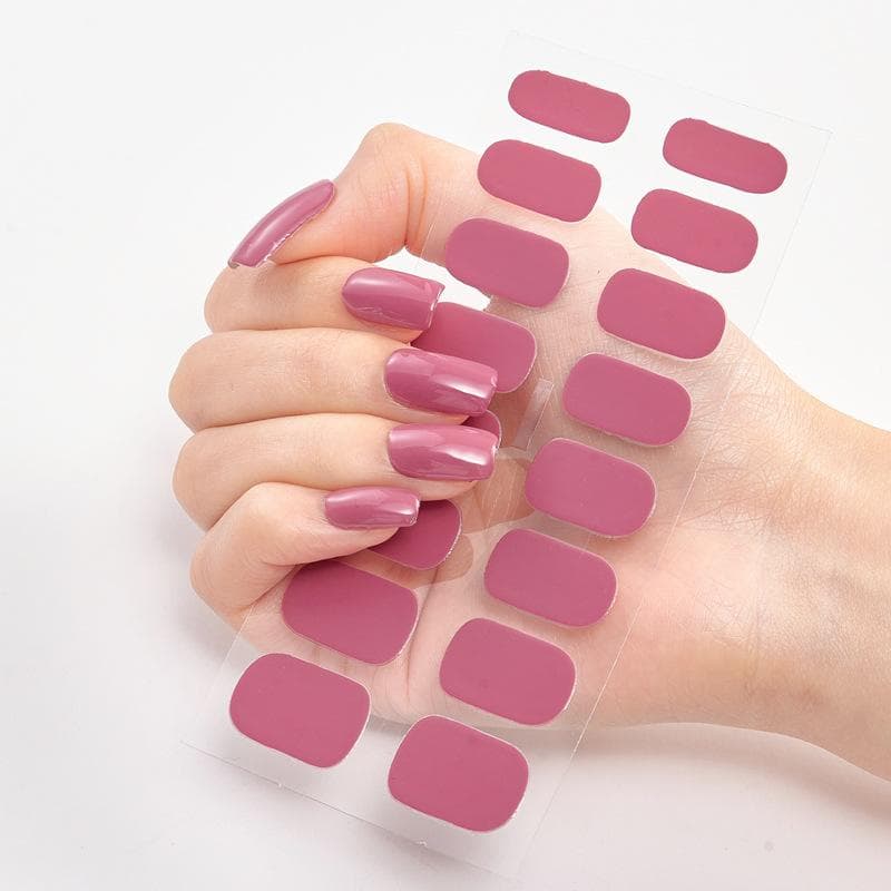 2025 New No Glue Gel Nail Stickers Waterproof Matte Press On Nails for Women