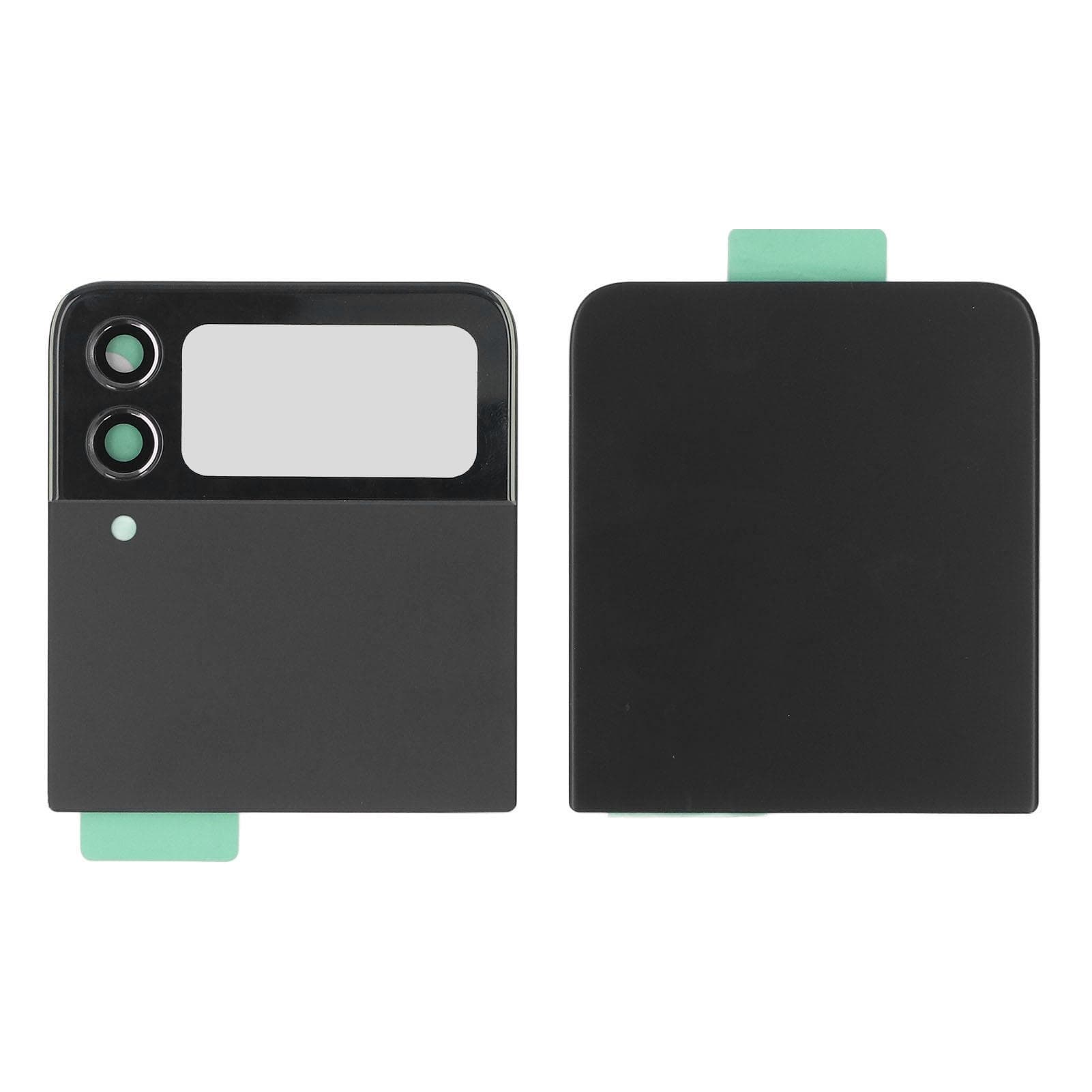 Back Glass Cover Replacement for Galaxy Z Flip 4 5G F721 with Pre Installed Camera Lens and Repair black