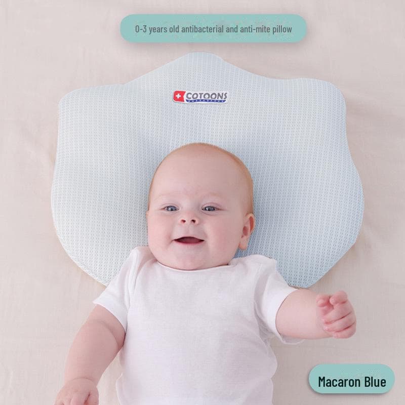 Anti-Tilt Baby Pillow: Breathable, Flat Head Correction, Newborn Gift 31x45 cm