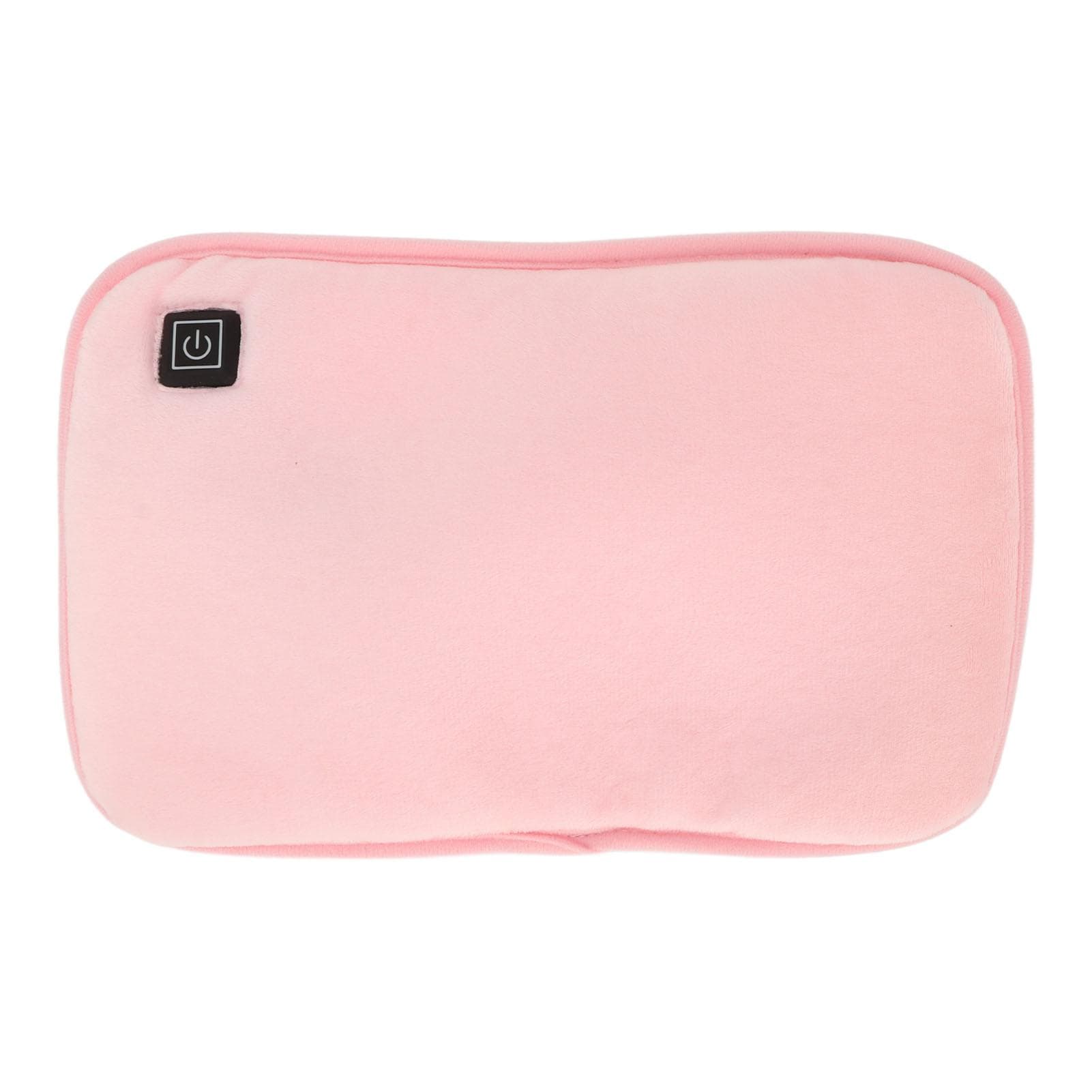 Electric Heated Hand Warmer Soft Cotton Velvet 3 Gears Temperature Graphene Heating USB Hand Warmer pink