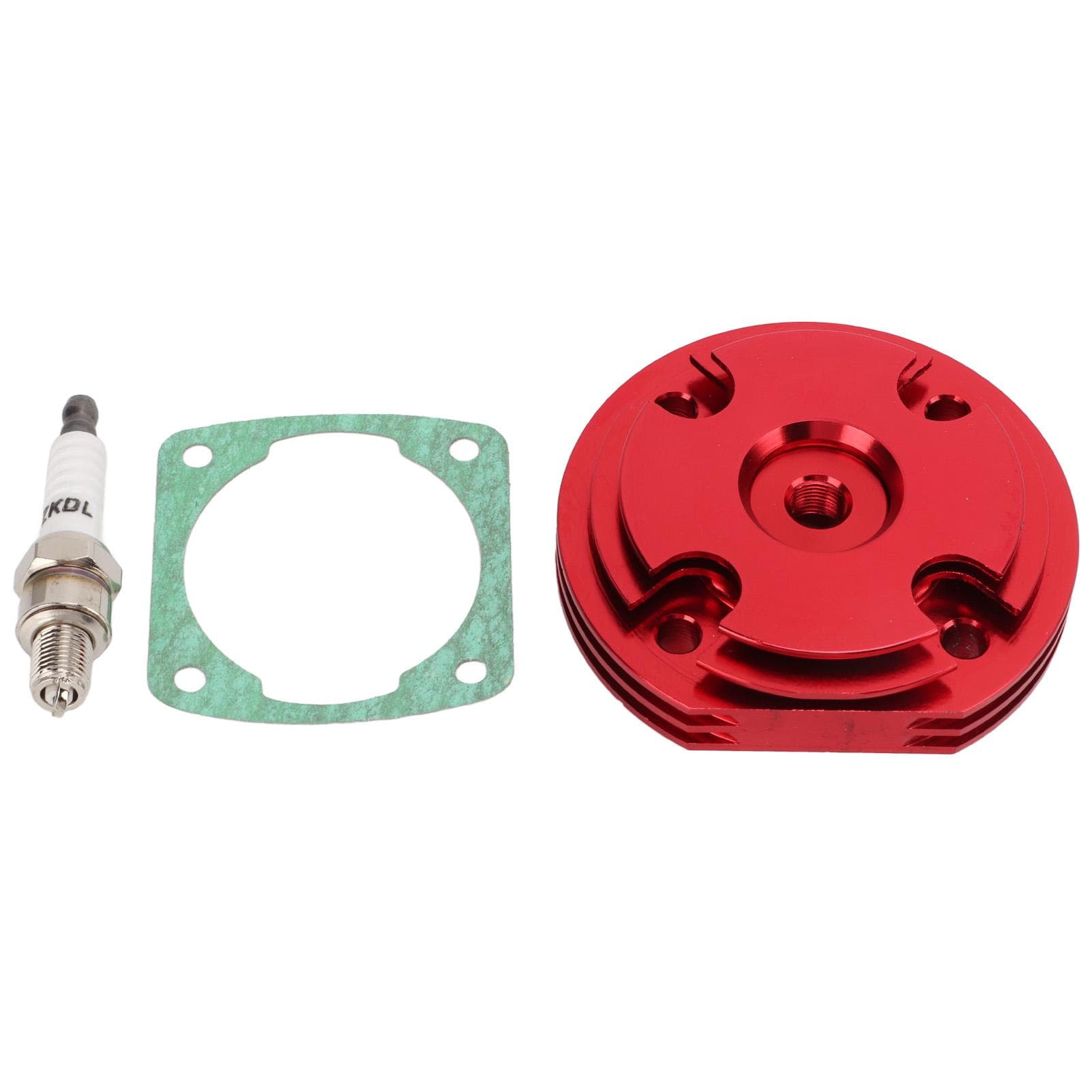 Cylinder Head Cover Spark Plug Gasket Kit CNC Aluminum Alloy for 66cc 69cc 80cc 2 Srtoke Engine