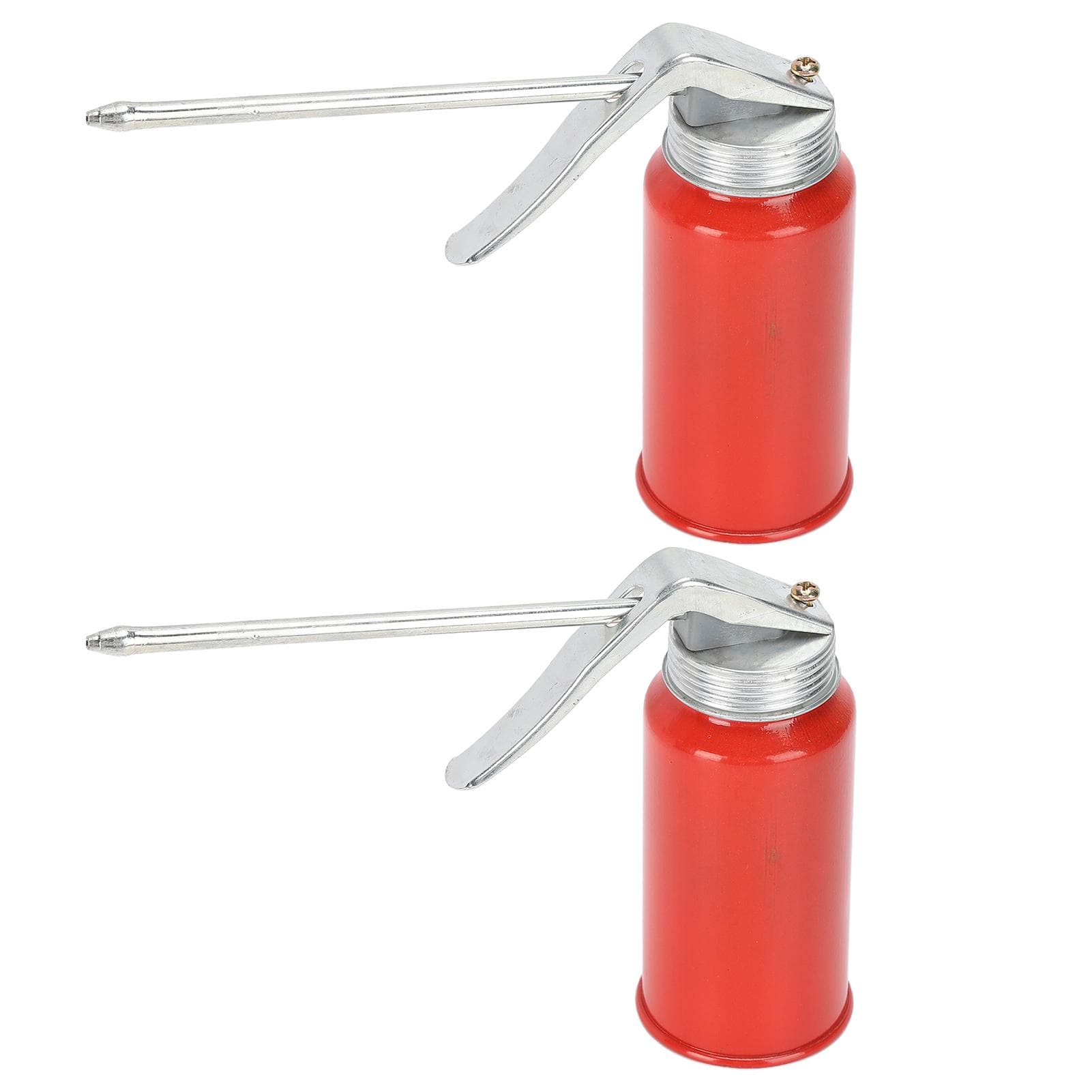 2Pcs Spray Gun Oiler Can Cold Rolled Steel Hand Pump Oil Cans for Rolling Bearings Motorcycles 200ml