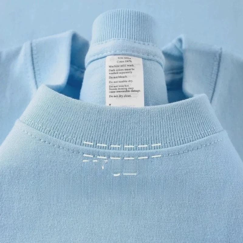 320g Heavyweight White Cotton Short-Sleeve T-Shirt for Men and Women - Thick, Non-Transparent, Loose Fit, Perfect for Summer. L [130-150 jin]
