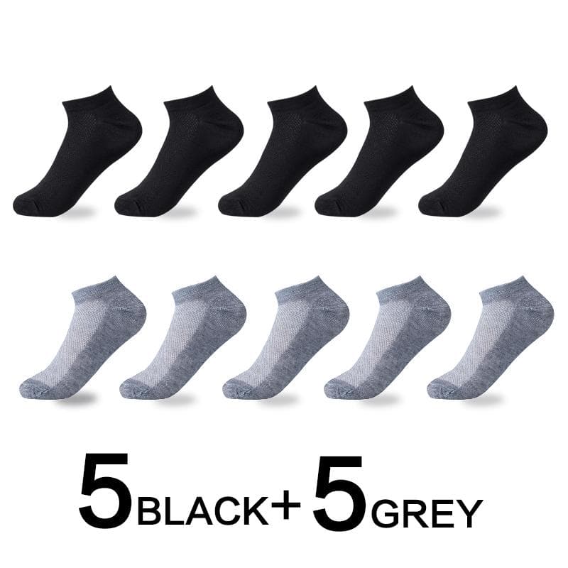 5/10 Pairs Summer Women Cotton Short Socks White Black Gray Breathable Ankle Low Cut Casual Socks EUR35-43(10 pairs)