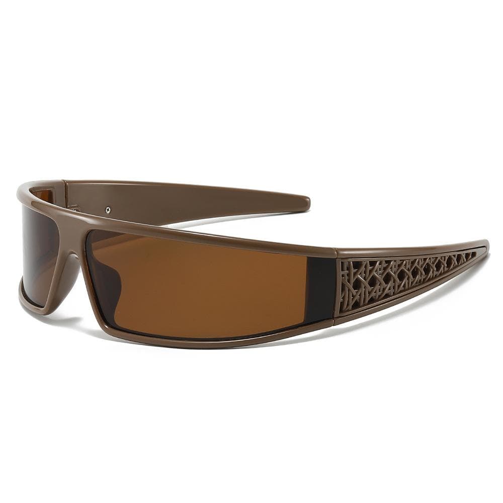 New Luxury Headband Sunglasses Women Y2K Hollow Design Anti UV400 Versatile Unisex Sun Glasses as picture