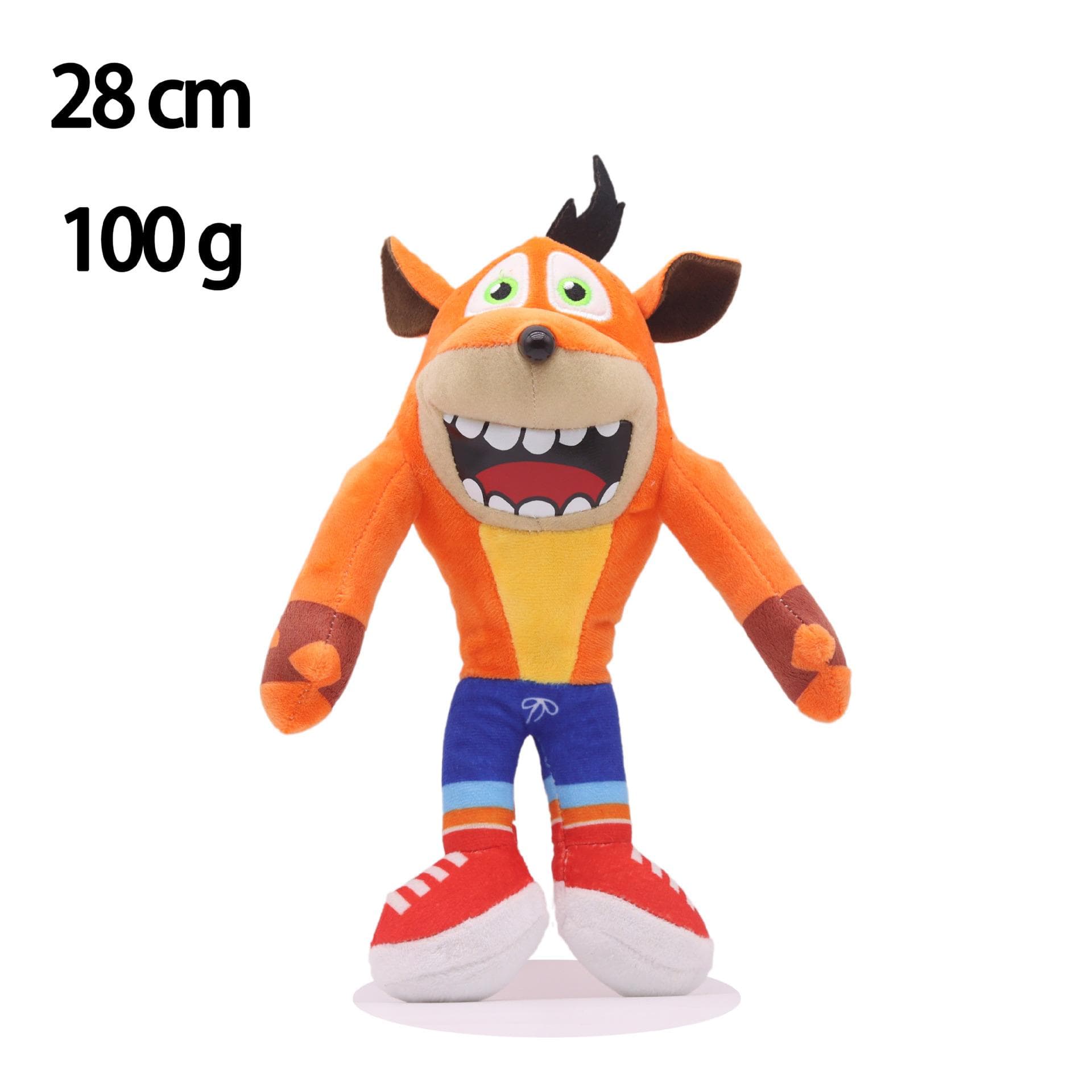Crash Bandicoot Plush Stuffed Toys Crazy Trilogy Series Anime Figure Dolls Kawaii Children's Birthday Christmas Gifts Decor 28cm