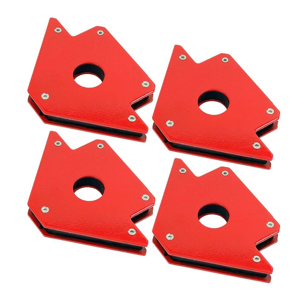 4Pcs/Set 50lb Magnetic Welding Holders Magnet Arrows 3 Angles Hold Solder 4Pcs