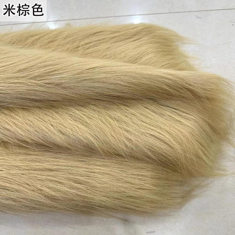 100x180cm Long Faux Fur Fabric Carpet Clothes Doll Plush Stuffed Toy for Needlework DIY Handmade Sewing Accessories 50x180cm