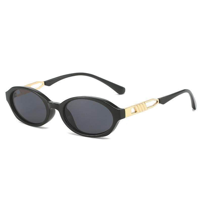 Retro Oval Small Frame Y2k Sunglasses Women High-end Anti-UV Street Photography Fashion Accessories