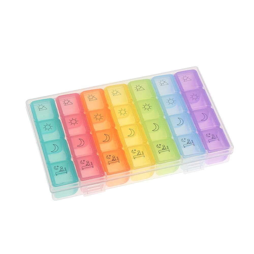 Storage Box Portable Weekly Prescription and Medication Case Pill