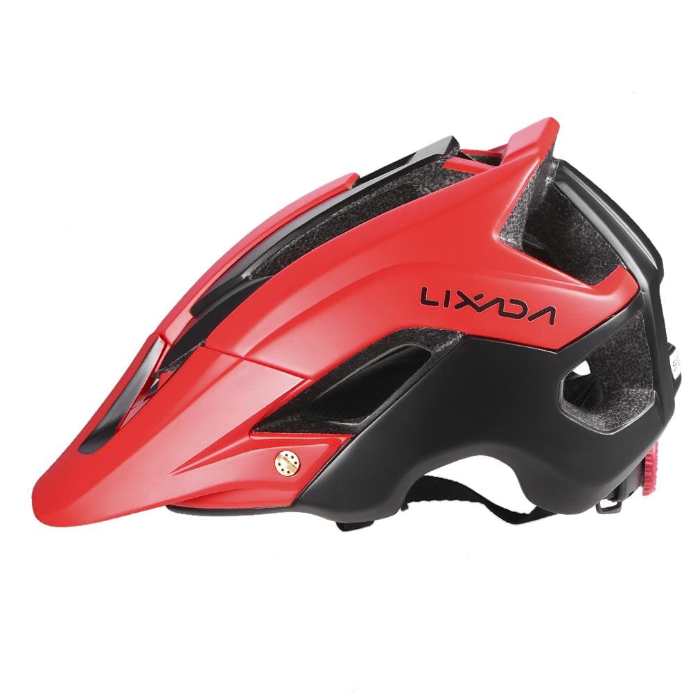 Lixada Ultra-lightweight Mountain Bike Cycling Bicycle Helmet Sports Safety Protective Helmet 13 red/black