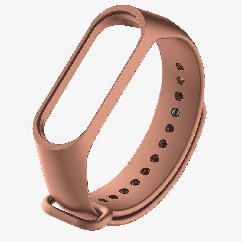 23 Color Soft Silicone Wristband Strap For Xiaomi Mi Band 10/9/8/7/6/5/4/3 Watchband Strap Smart Bracelet Replacement For Xiaomi Mi Band 3 brown