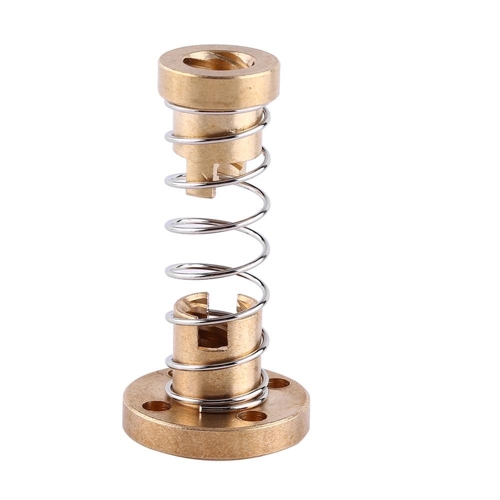 Anti Backlash Spring Loaded Elimination Gap Nut for T8 Threaded Rod Screw 3D Printer Part