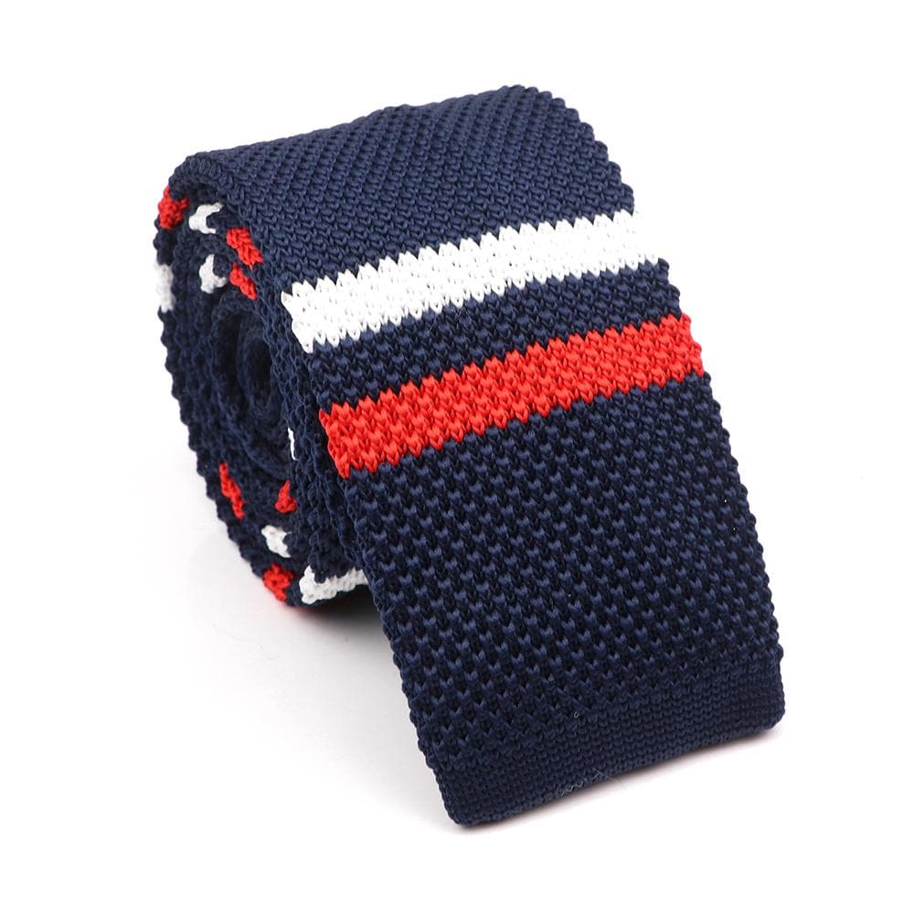 Men's, Solid Color, Knitted Tie, Leisure, Slim Neckties, Wedding, Business,