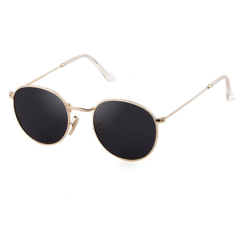 Classic Metal Round Sunglasses Men Women Retro Small G15 Green Driving Shades SZ3447Q 130mm