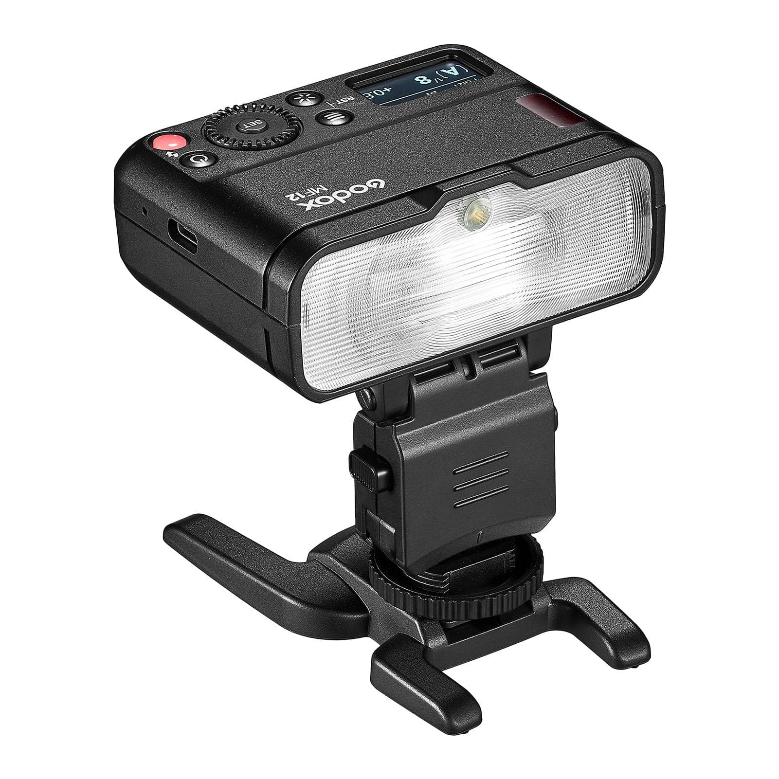Godox MF12 Macro Flash 2.4G Wireless Transmission Control Guide Number 16 TTL M Mode with Colorful black
